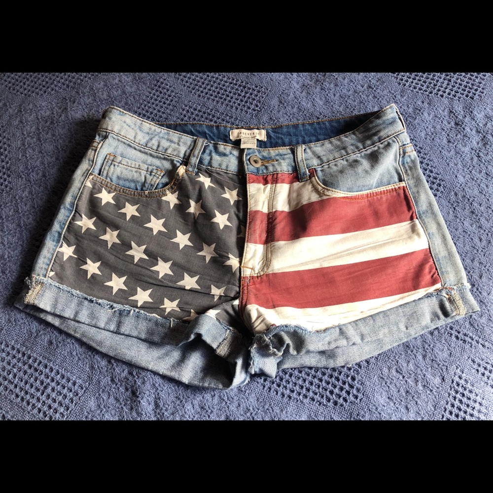 American flag shorts size 28